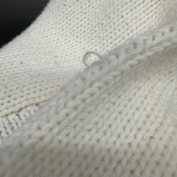 Vintage Ugly Christmas Sweater Knit 1980s Korea Tree Fireplace Kitschy Small - Picture 9 of 10